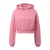 Korte hoodie met logo print voor dames QS