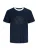 Jack & Jones Junior Shirt ‘JORARGOS RINGER’  navy / nachtblauw / wit