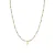 Luxenter Sterling Zilver 925 Ketting met Veelkleurig Kristal afgewerkt in 18K geel goud – Liwa