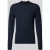 ROY ROBSON Slim fit gebreide pullover van zuivere scheerwol met opstaande kraag