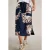 White Stuff Elle Linen Blend Skirt Navy Multi