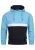 INDICODE JEANS Sweatshirt ‘ Magnus ‘  blauw / zwart / wit