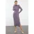 TRENDYOLMİLLA Dames Paars Effen Maxi Lang Casual Bodycon Jurken