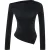 TRENDYOLMİLLA Dames Grijs Effen Lang Getailleerd Blouses