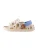 Next Open schoenen  ecru / lichtblauw / cognac