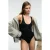 Slim fit tanktop met U-hals en drukknoopjes