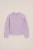 WE Fashion – Meisjes gebreide trui met structuur – Regular fit – Lila –