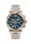 Gc Analoog horloge ‘Atlas’  rose-goud / petrol / zilver