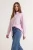 TRENDYOLMİLLA Dames Roze Gestreept Lang Oversized Overhemden