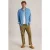 White Stuff Leaf Printed Ls Shirt Chambray Blue
