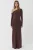 Asymmetrische Kraag Maxi Bodycon Jurk