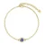 Geboortesteen armbanden – Goud en paars