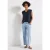 Street One Dames Gekreukte bloes met band in Blauw