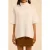 ICode Ecru Knit Short-sleeved Cape Sweater