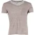 Sandro Paris T-shirt met V-hals in bruin linnen.