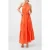 French Connection Halter Viscose Tiered Dress Yellow
