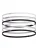 UNDER ARMOUR Sporthoofdband ‘Mini Elastic’  grijs / zwart / wit