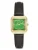 Eastside Analoog horloge  donkerbruin / goudgeel / grasgroen