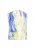 IZIA Blouse ‘Festival’  blauw / lichtblauw / kiwi / natuurwit