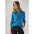 Cecil Dames Raclan trui met structuurmix in Turquoise