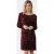 Colourful Rebel Tina Sequins Straight Dress Ls Warm Bordeaux