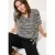 V-hals blouse met print