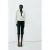 Mango blouse met stippen en ruches – wit