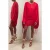 Reiss Batwing Jersey Mini Dress Red
