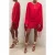 Reiss Batwing Jersey Mini Dress Red