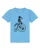 watabout.kids Shirt ‘T-Rex auf Fahrrad’  aqua / zwart