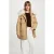 Morgan winterparka met imitatiebontkraag – beige