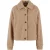Urban Classics Ladies Short Sherpa Button Jacket Union Beige