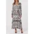 GUESS Britney Ls Long Dres Geometric Monogram B