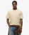 Superdry Mannen T-shirt met Borstzak en Contrasterend Stiksel Beige