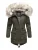 Navahoo Premium Dames Winterjas Honigfee – Warme Parka met Afneembare Kunstbontkraag