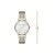 Armani Exchange Armani Exchange – dames horloge – goudkleurig & zilverkleurig met  band