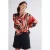 Summum Woman Top Batsleeves Blury Print Multicolour