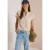 Blouse met afhangende schouders en structuur