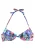 BENCH Bikinitop  cyaan blauw / donkerlila / pink / zwart