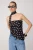 TRENDYOLMİLLA Dames Zwart Stippen Mouwloos Getailleerd Blouses