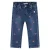 Babyface tapered jeans met borduursels en hartjes – donkerblauw