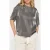 10DAYS Shiny Blouse Tee Silver