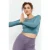 Slim-Fit Lange Mouw Crop Top
