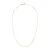 Collar afwisselend kabel ketting Diamonds 0,10 Cts Yellow Gold 18k