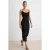 TRENDYOLMİLLA Dames Zwart Effen Midi Mouwloos Bodycon Jurken
