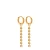 Label Kiki gold plated oorbellen Baby Shell Hoops