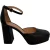Gianvitto Rossi Basette-platformpumps in zwart leer