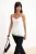 TRENDYOLMİLLA Dames Ecru Effen Mouwloos Regular fit Blouses