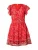 ONLY Zomerjurk ‘ONLVALENTINA’  rood / bourgogne / wit