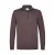 Profuomo wollen regular fit gebreide gemêleerde trui – aubergine